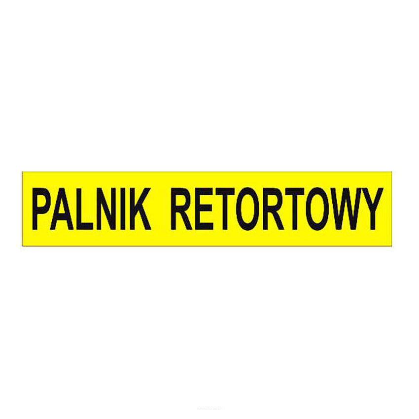 Naklejka PALNIK RETORTOWY