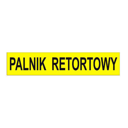 Naklejka PALNIK RETORTOWY