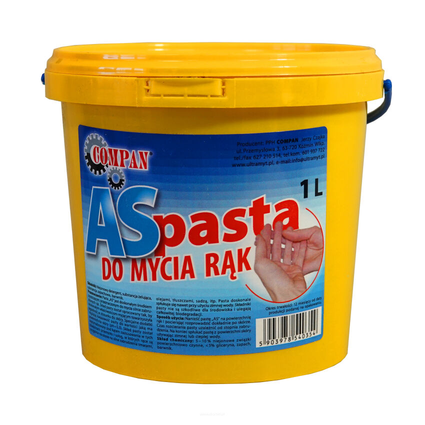 Pasta BHP do mycia rąk AS opakowanie 1 litr