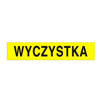 Naklejka WYCZYSTKA