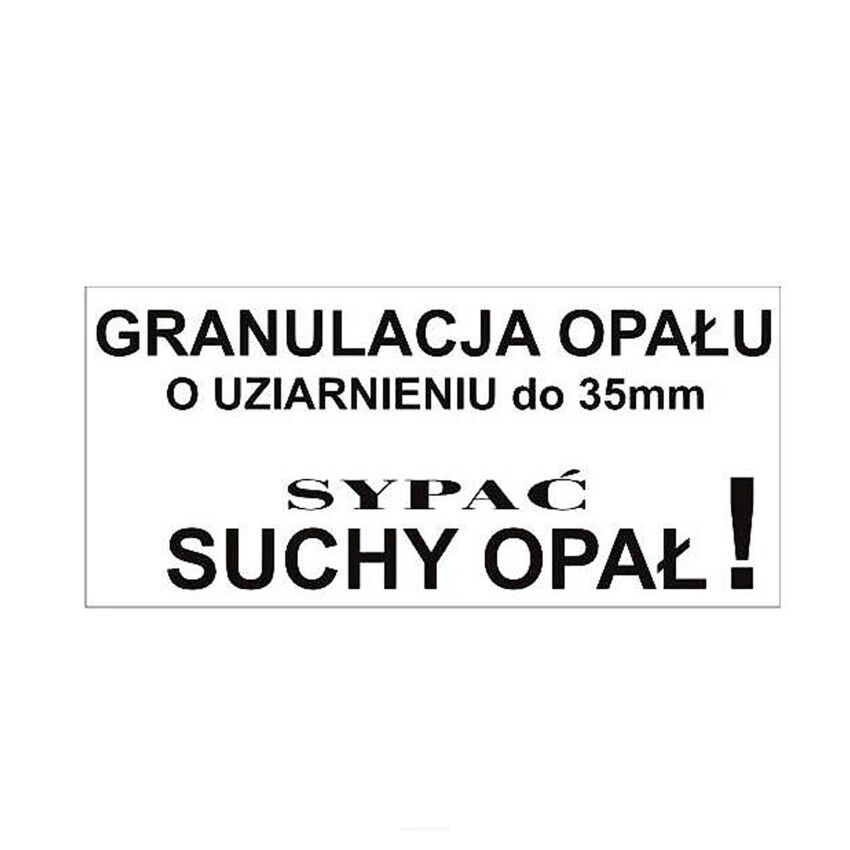 Naklejka GRANULACJA OPAŁU