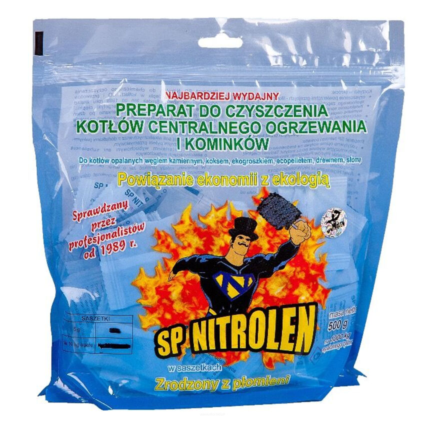 Preparat do czyszczenia komina pieca SP Nitrolen 500g saszetki