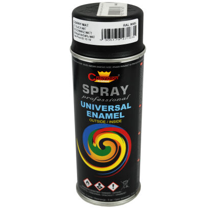 Farba Champion Uniwer czarny matowy (RAL 9011) spray